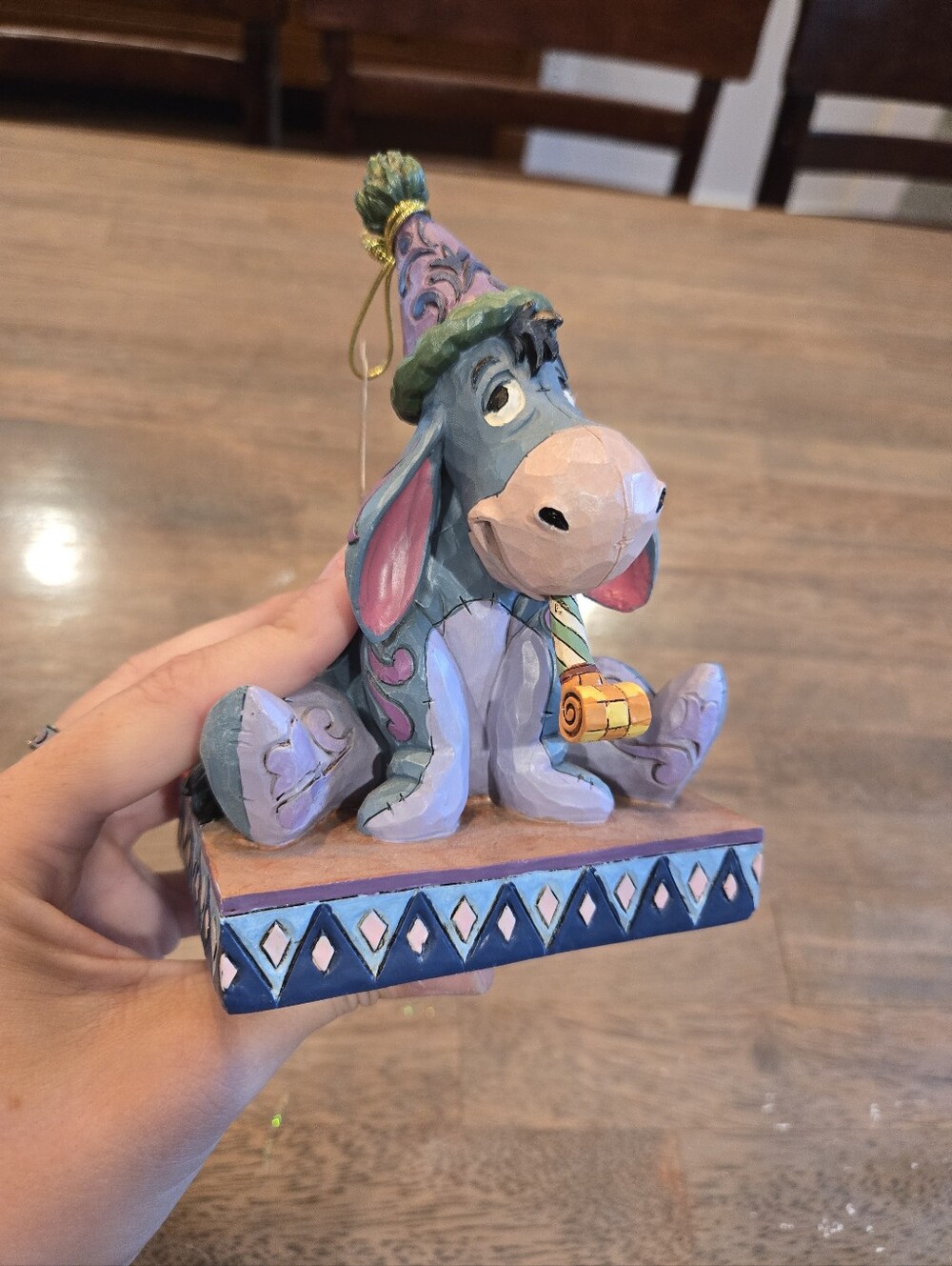 Jim Shore Eeyore Decorative Figurine Ornament - Blue/Purple